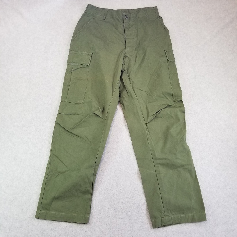 VTG US Army Pants Mens Medium Green Vietnam Tropical Combat Poplin OG 107 60s